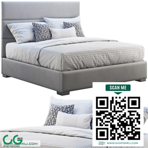 Custom modern platform bed